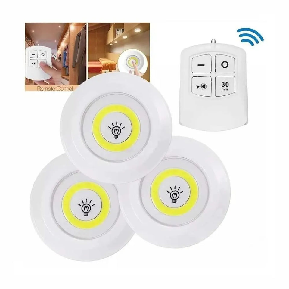 Nuevas LÁMPARAS LED 3 unidades MULTIUSOS – Control Remoto