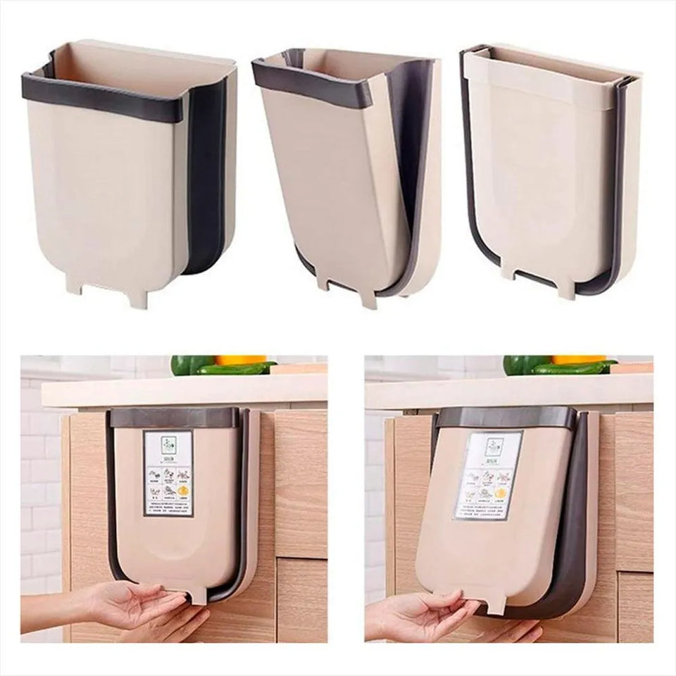 Nuevo Cubo de Basura Plegable Colgante
