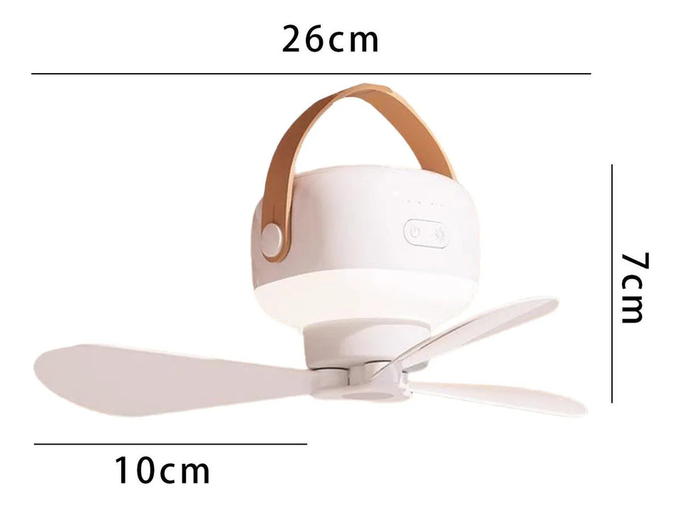 Nuevo Ventilador Portátil con luz y control remoto