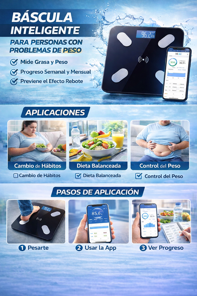 Nueva Báscula Inteligente Salud y Peso