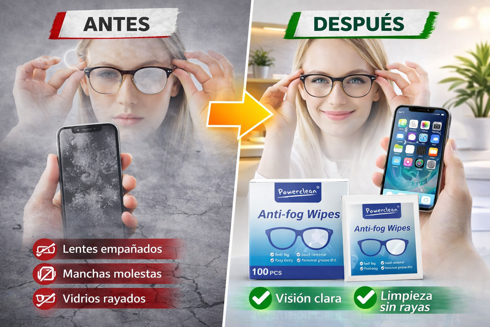 Toallitas Limpiadoras para Gafas Portátiles