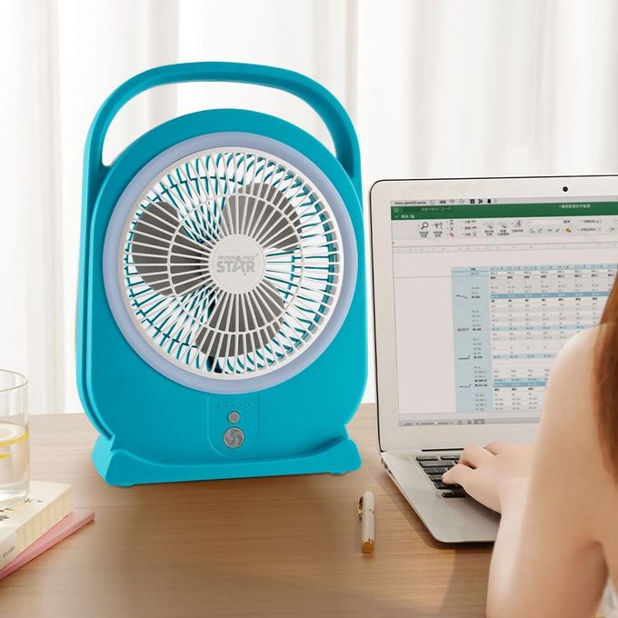 Ventilador solar recargable