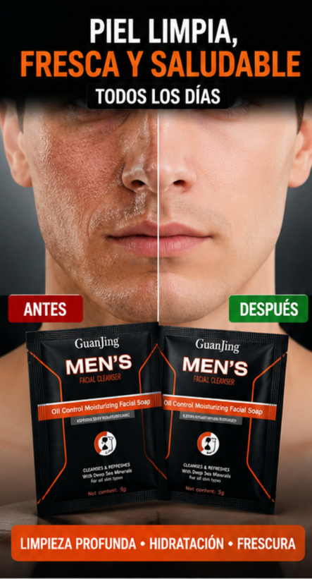 Nuevo Jabón Facial Para Hombre