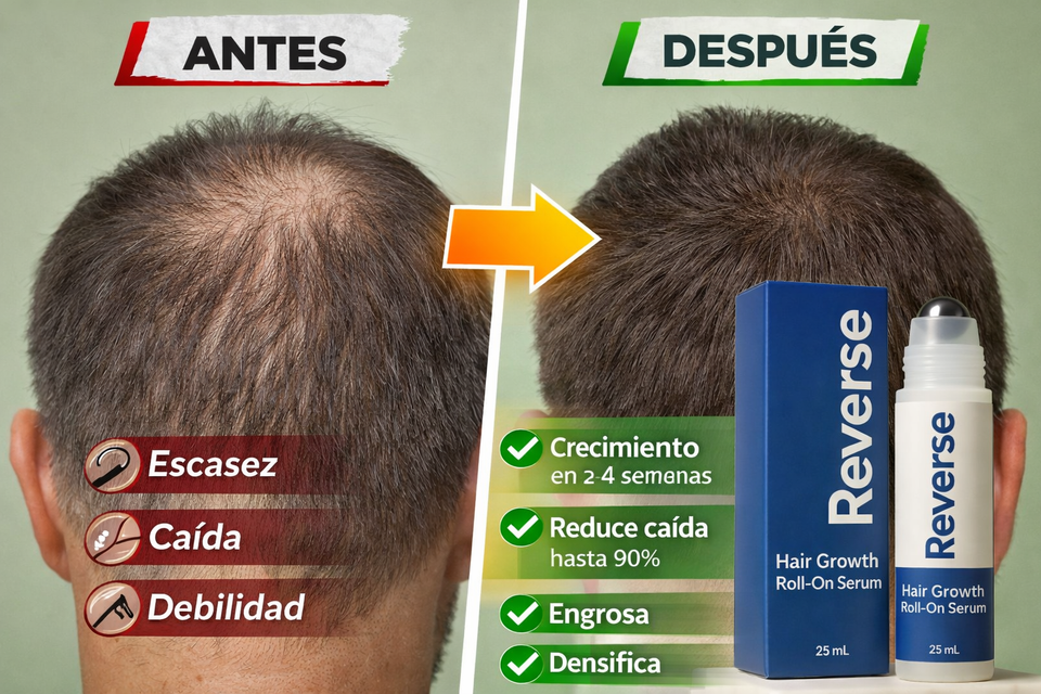 Nuevo Serum Reverse Para Crecimiento Capilar