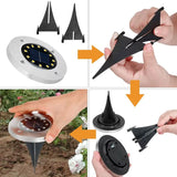 Nuevo SET DE 4 LUCES SOLARES PARA JARDÍN