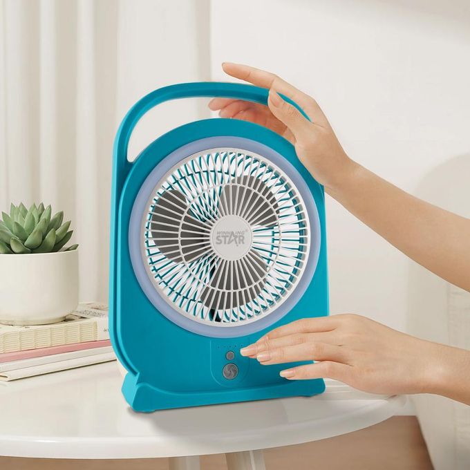 Ventilador solar recargable