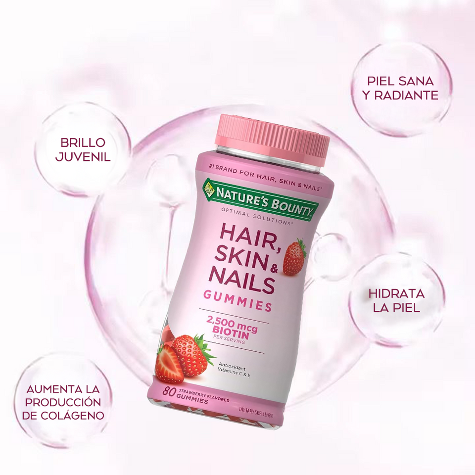 Nuevas Gomitas Hair, Skin & Nails Gummies
