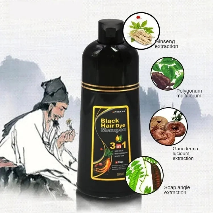 Nuevo Shampoo Milagro Anti-Canas negro