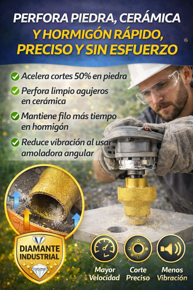 Broca Escalonada Diamante Pro para Construcción