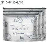 Nuevo Set de 10 Bolsas de Aluminio para Alimentos con Cierre