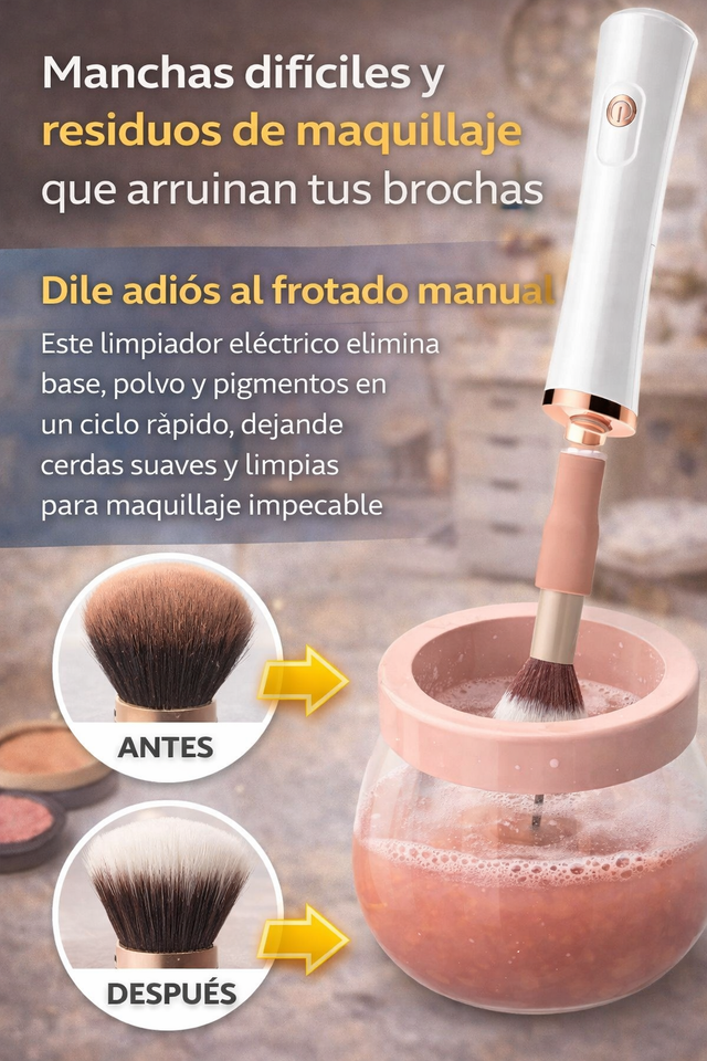 Nuevo Limpiador Eléctrico de Brochas Rápido Portátil