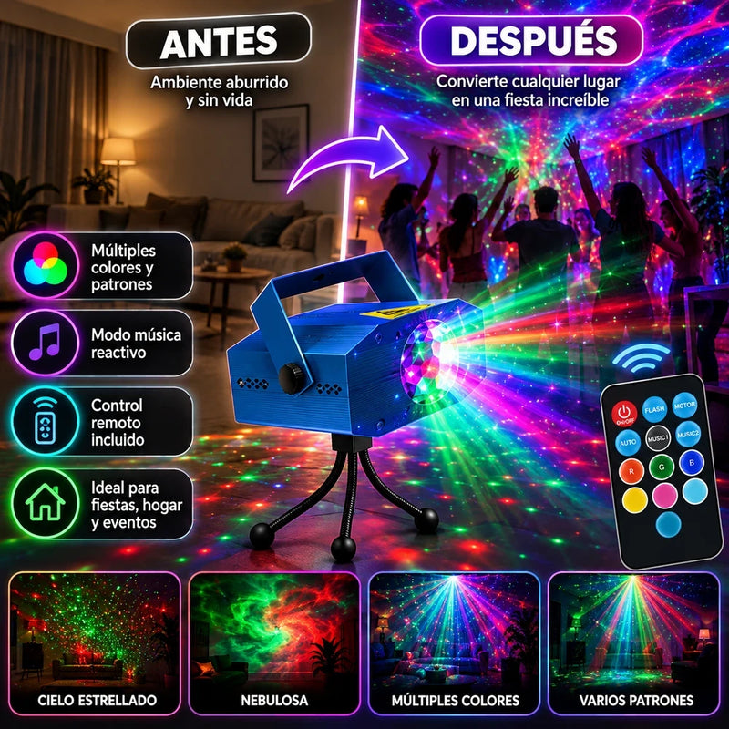 Nueva Luz De Escenario LED Y Láser Para Fiestas