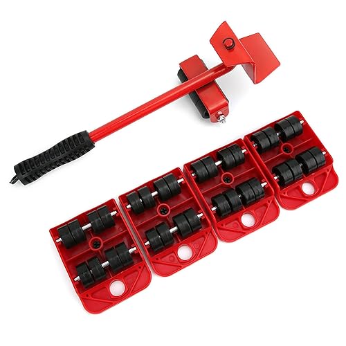 Set de Elevador y Ruedas para Muebles Pesados