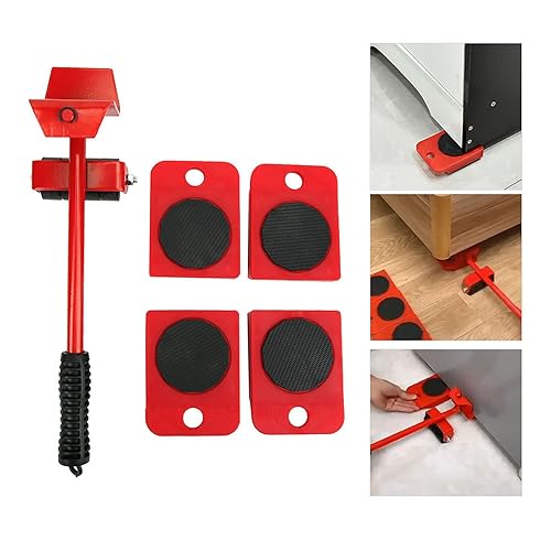 Set de Elevador y Ruedas para Muebles Pesados