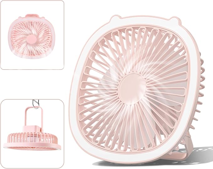 Ventilador LED Recargable Multifuncional