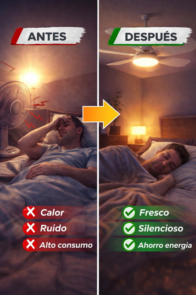 Nuevo Ventilador de Techo Smart Luz LED
