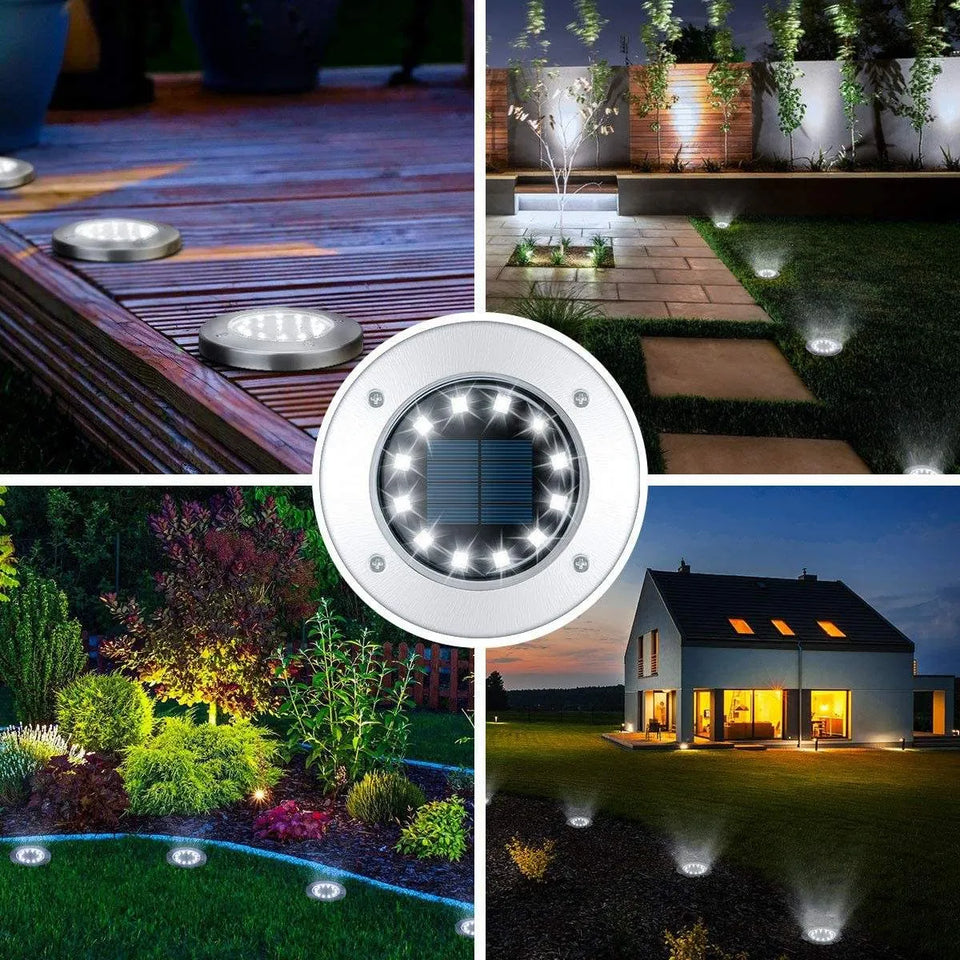 Nuevo SET DE 4 LUCES SOLARES PARA JARDÍN