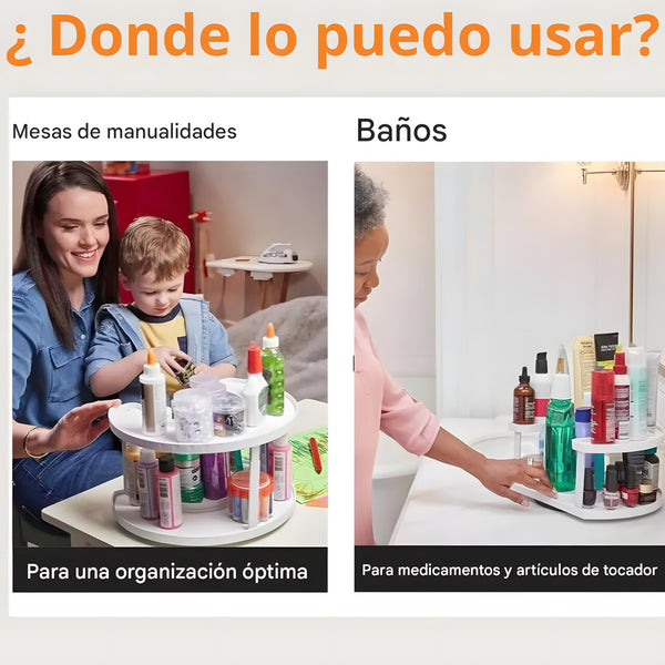 Nuevo Estante Giratorio de Doble Capa