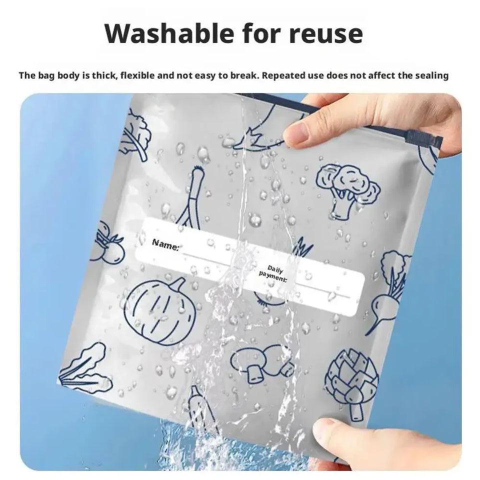 Nuevo Set de 10 Bolsas de Aluminio para Alimentos con Cierre