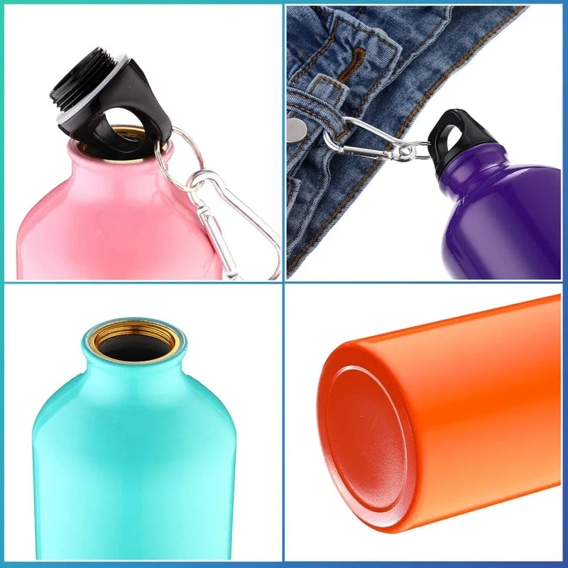 Nuevo Botella de Agua Deportiva de Aluminio Ombre