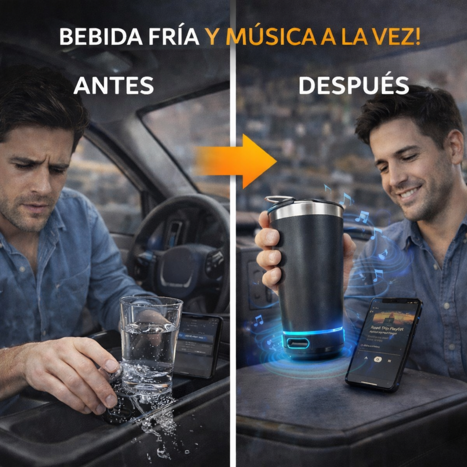 Nuevo Termo Smart con Altavoz Portátil