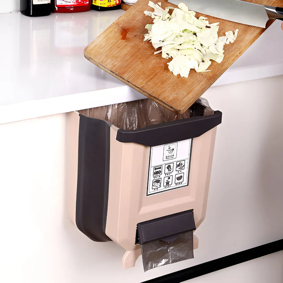 Nuevo Cubo de Basura Plegable Colgante