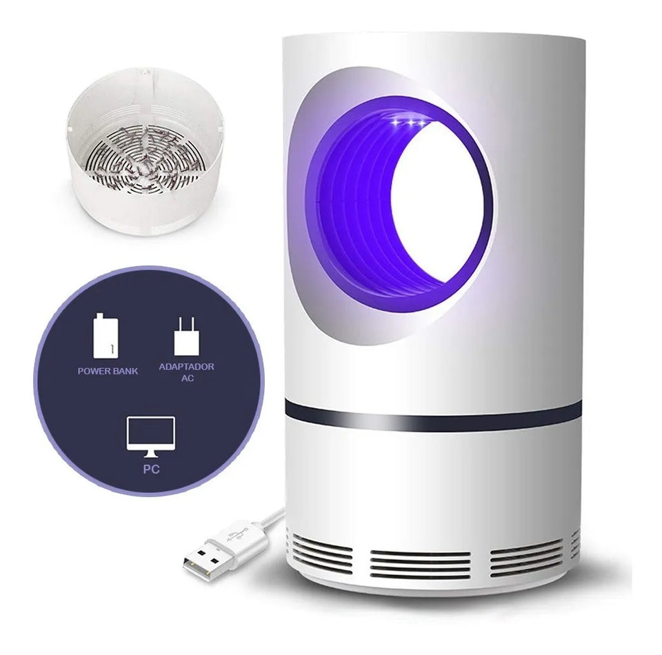 Nueva Lámpara Atrapa Mosquitos con luz UV