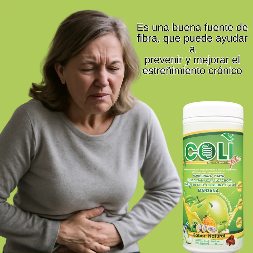 Nuevo limpiador intestinal Coli Plus (Rinde 25 porciones)