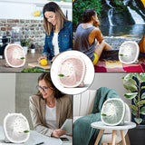 Ventilador LED Recargable Multifuncional
