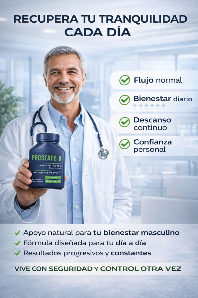 Nuevo ProstateX Cuidado Prostático Natural