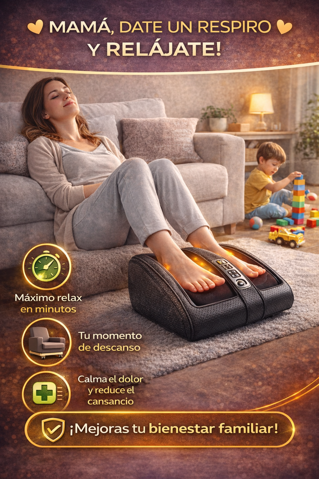 Nuevo Masajeador Eléctrico de Pies Compacto