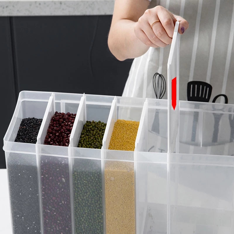Nuevo DISPENSADOR DE ALIMENTOS 6 EN 1 – GRANOS Y CEREALES
