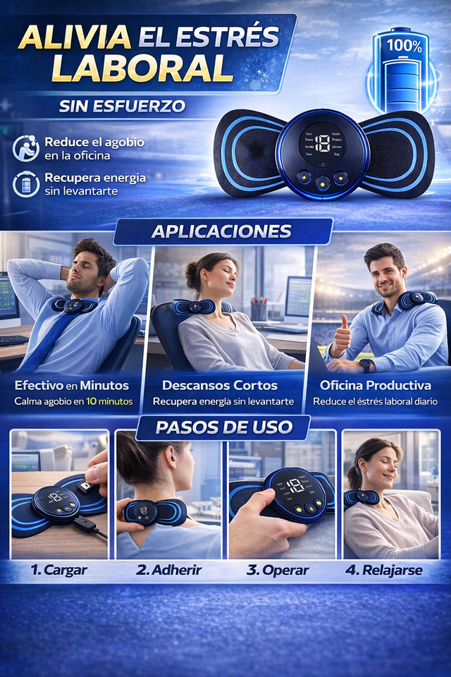 Nuevo Mini Masajeador EMS Portátil Muscular