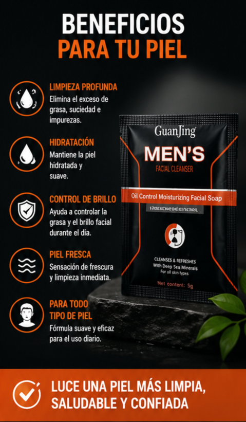 Nuevo Jabón Facial Para Hombre