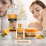 SET DE 3 PIEZAS HIDRATANTE (VITAMINA C + ÁCIDO HIALURÓNICO)