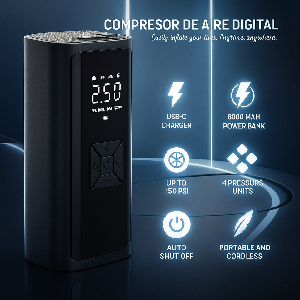 NUEVO COMPRESOR DE AIRE CON WIRELESS DIGITAL