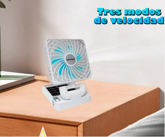 Nuevo Ventilador Solar Plegable