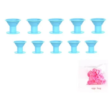 Nuevo SET de 10 Rizadores de Silicona Fácil para Cabello