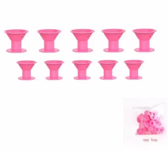 Nuevo SET de 10 Rizadores de Silicona Fácil para Cabello