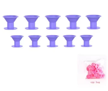 Nuevo SET de 10 Rizadores de Silicona Fácil para Cabello
