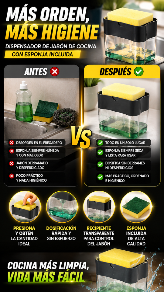 Nuevo Dispensador Práctico de Jabón Portátil