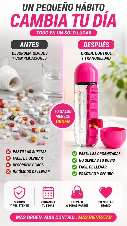 Nuevo Termo con pastillero integrado