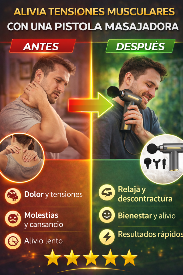 Nuevo Mini Masajeador Muscular Pro Portátil