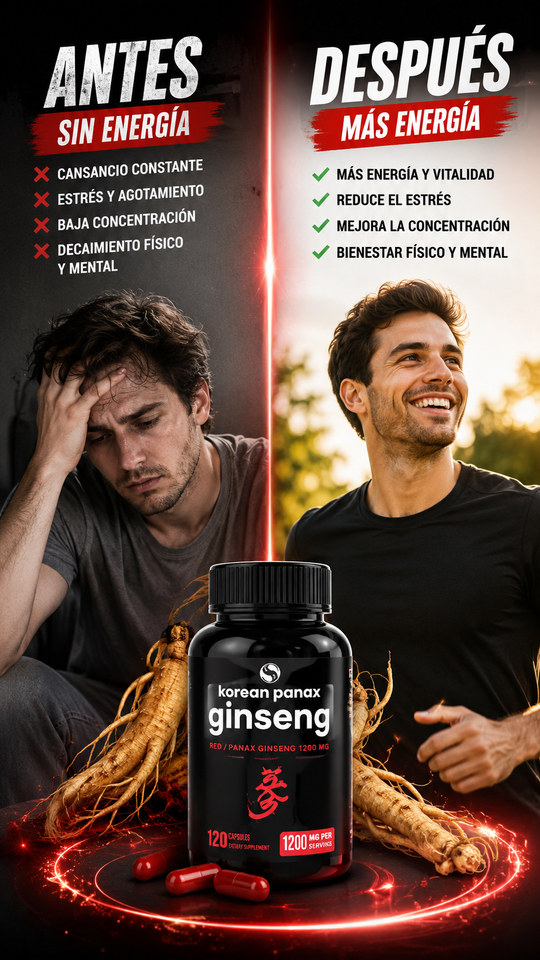 Nuevo Ginseng Core Vitalidad y Energía