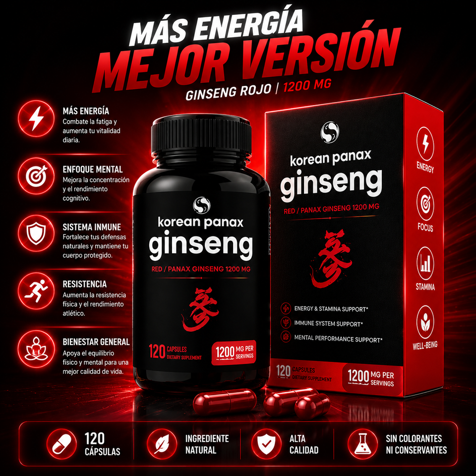 Nuevo Ginseng Core Vitalidad y Energía