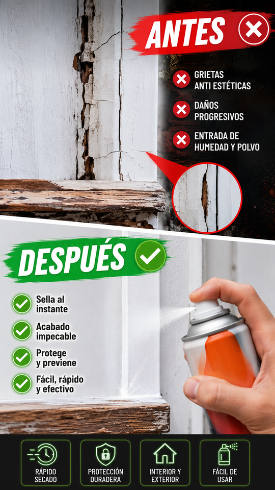 Nuevo Spray Reparador Pro Anti-Fugas Rápido