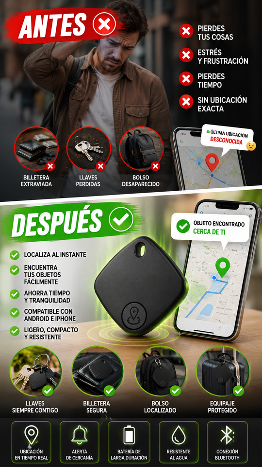Nuevo Mini Localizador Bluetooth