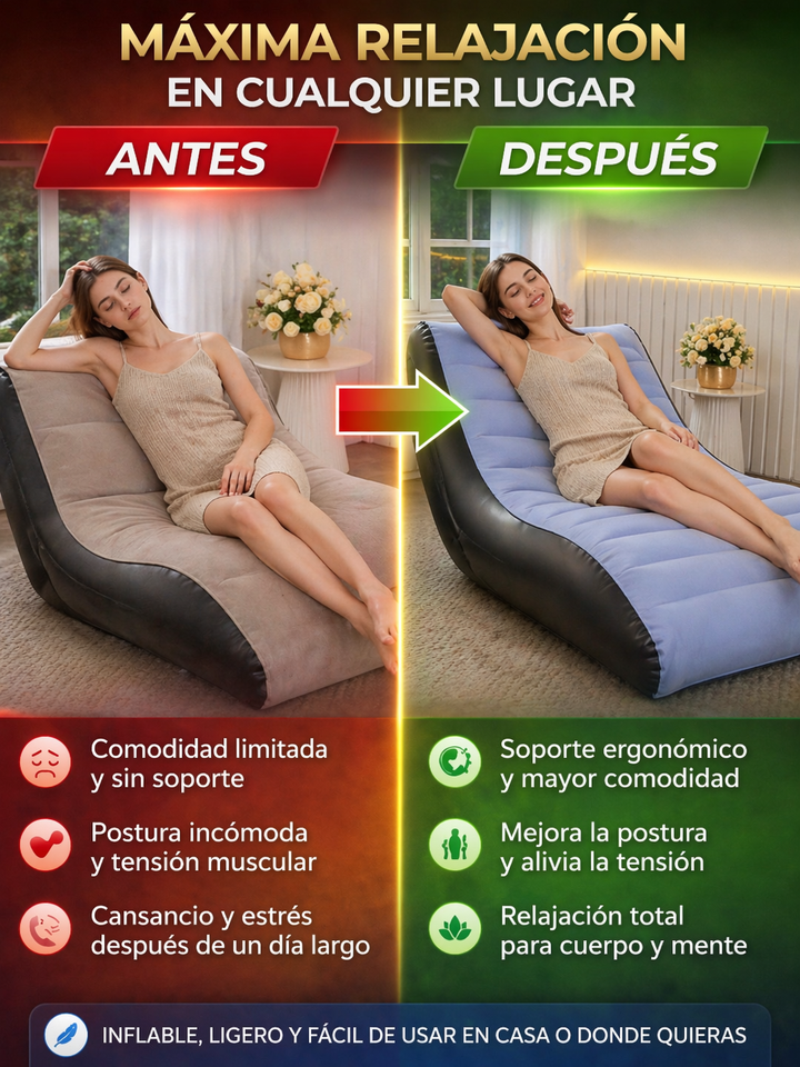 Nuevo Sofá Inflable Relax Pro Portátil
