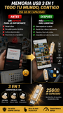 Nuevo Pendrive Tipo C Rápido de 256 GB