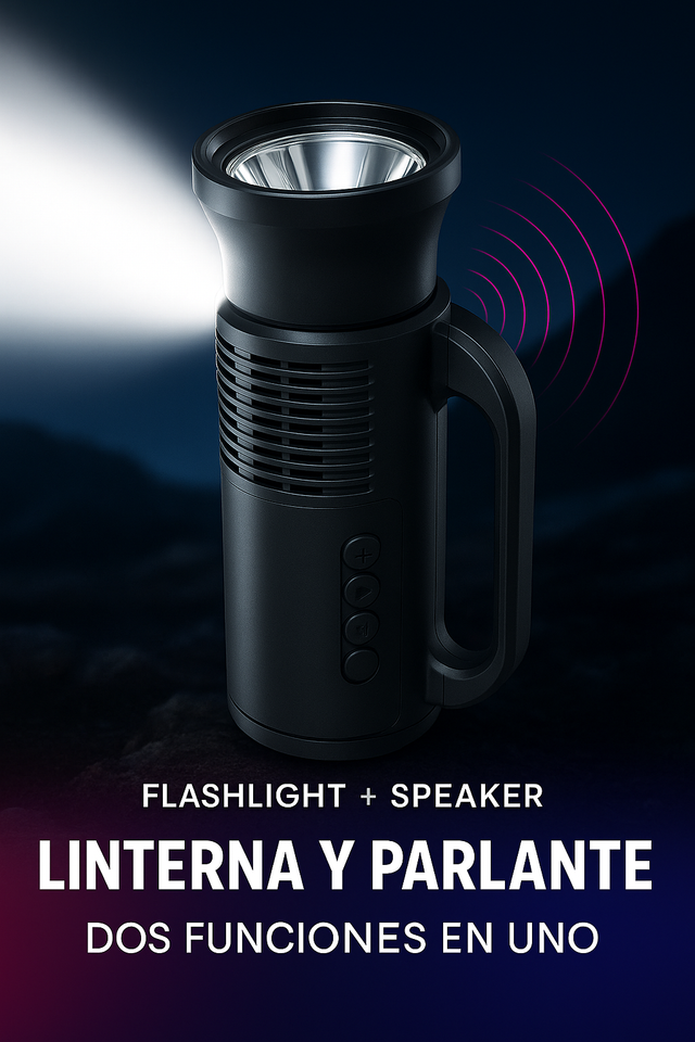 Nuevo Altavoz Inalámbrico Portátil con linterna